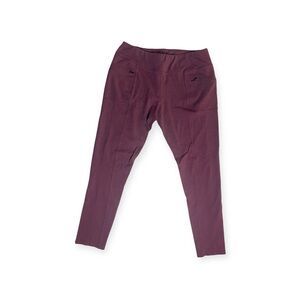 Reel Legends Plum High-Rise Active Leggings with Zip Pockets